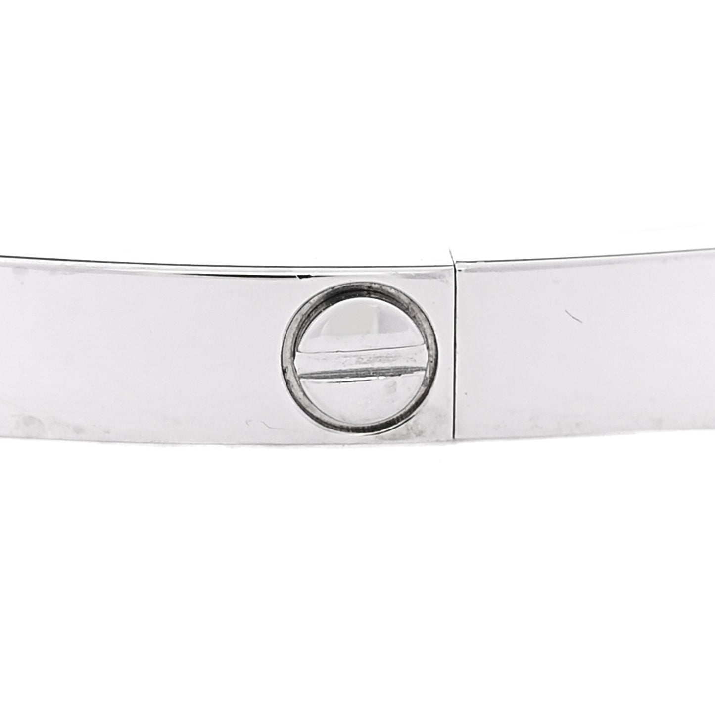 18K White Gold Small LOVE Bracelet 17