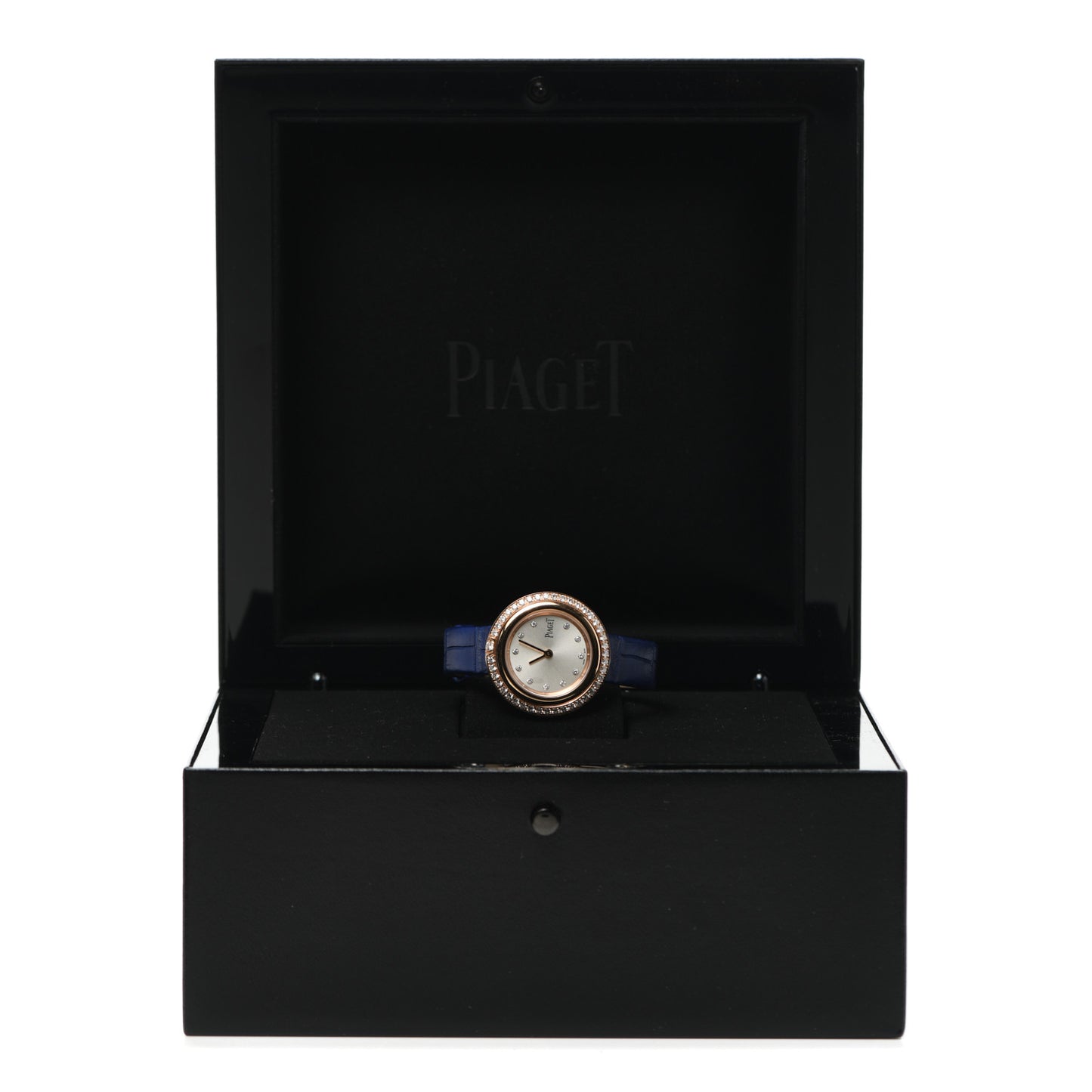 18K Rose Gold Alligator Diamond Bezel 34mm Possession Quartz Watch