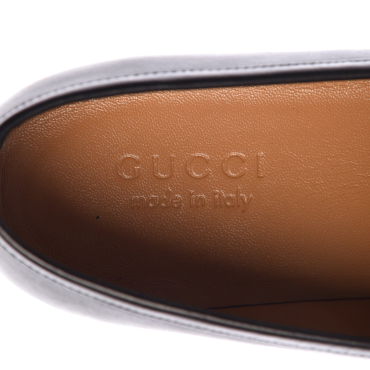 Gucci Calfskin Horsebit Mens Jordaan Loafers 7.5 Black 7 of 8