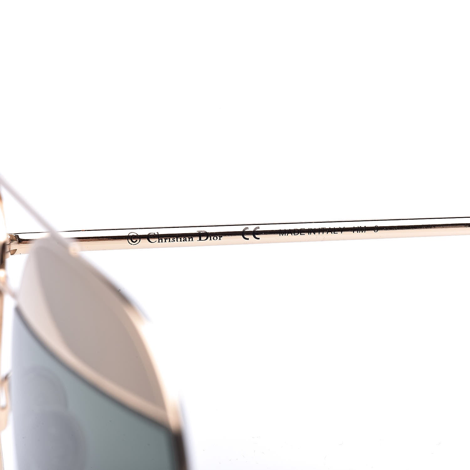 Christian Dior Split 1 Aviator Sunglasses Gold Silver 6 of 7