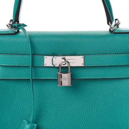 Hermes Taurillon Clemence Kelly Retourne 28 Bleu Paon 10 of 12