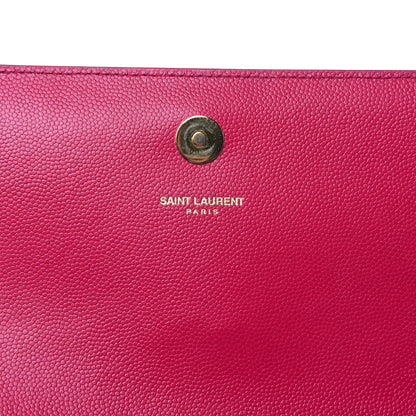 Saint Laurent Grain De Poudre Classic Monogram Cassandre Clutch Lipstick Fuchsia 6 of 13