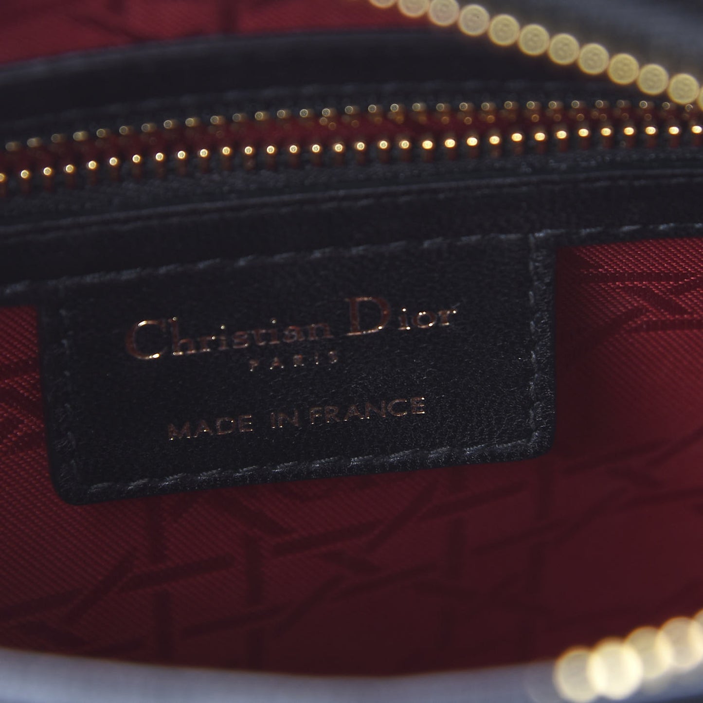 Lambskin Cannage Medium Lady Dior Black