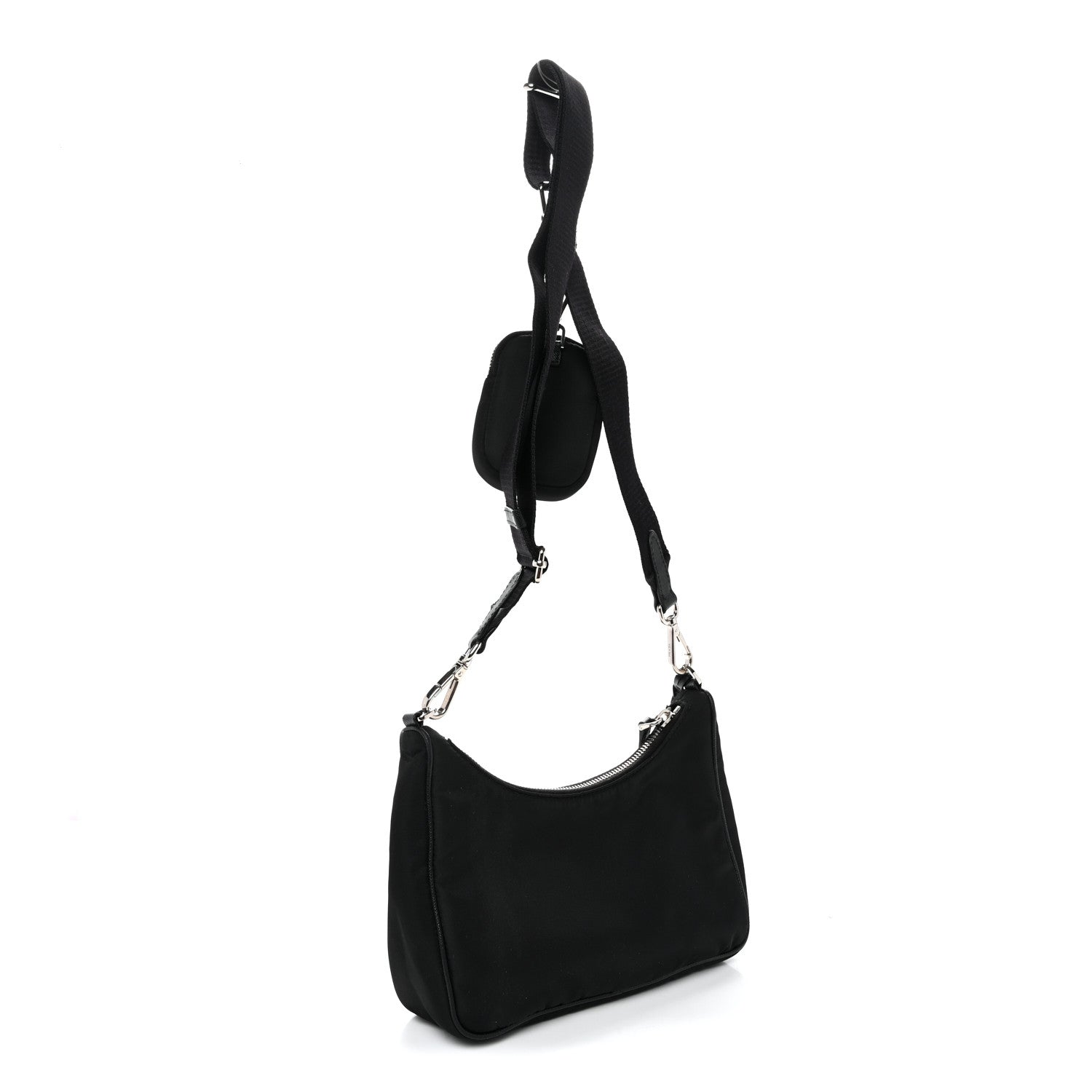Prada Nylon Re-Edition 2005 Shoulder Bag Black 3 of 10