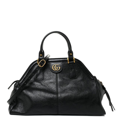 Gucci Calfskin Medium Re(Belle) Top Handle Bag Black 1 of 12