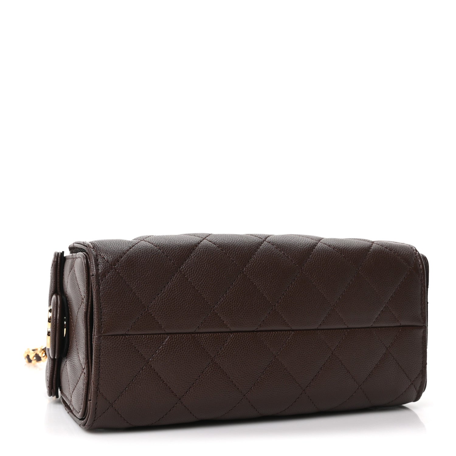 Chanel Caviar Quilted Mini Chanel 25 Handbag Dark Brown 4 of 11