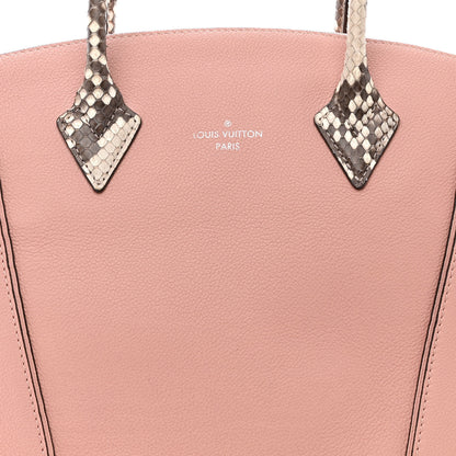 Louis Vuitton Veau Cachemire Snakeskin Soft Lockit MM Magnolia 8 of 10