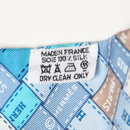 Hermes Silk Bolduc Au Carre Twilly Bleu Petrole Turquoise Masic 3 of 3