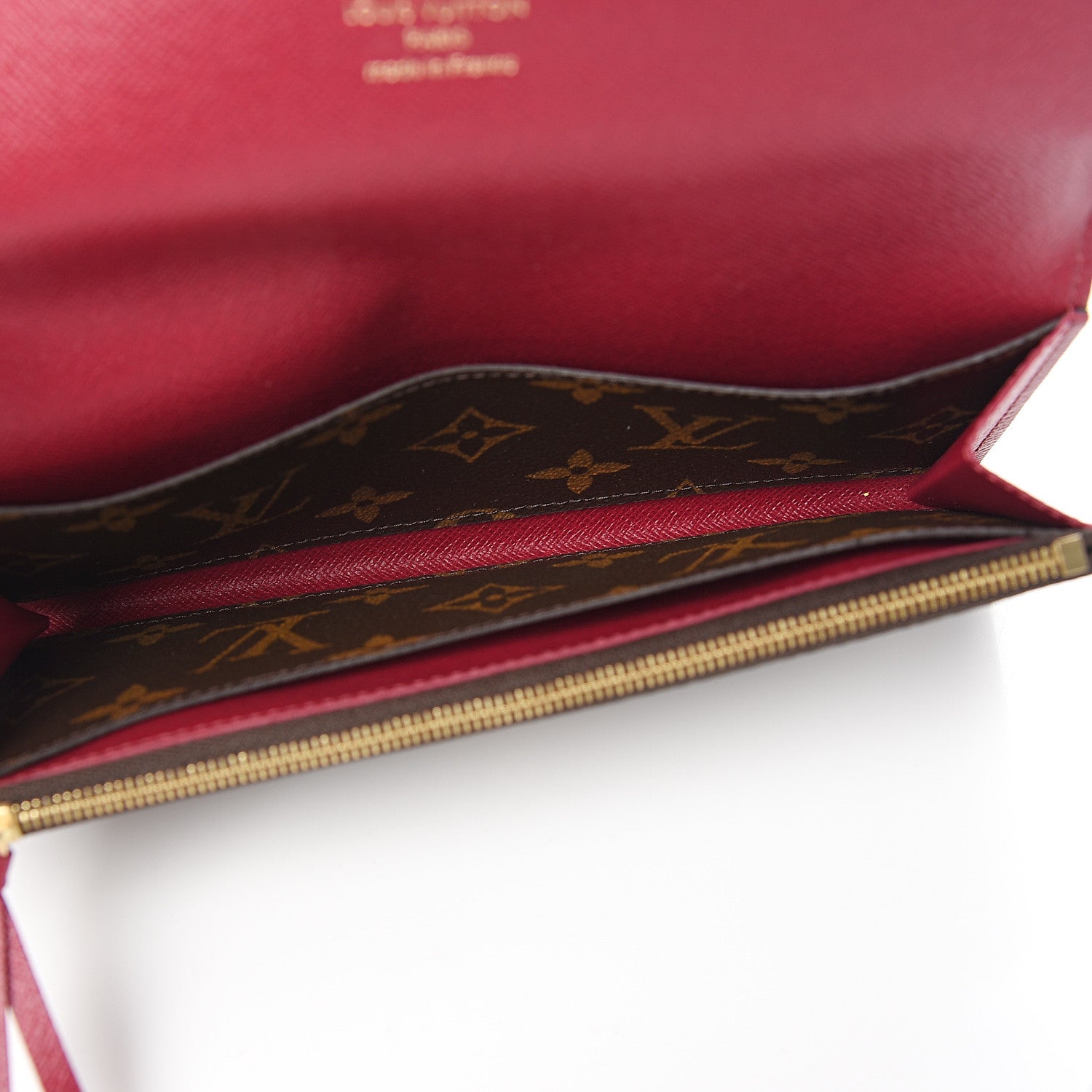 Louis Vuitton Monogram Emilie Wallet Fuchsia 4 of 5