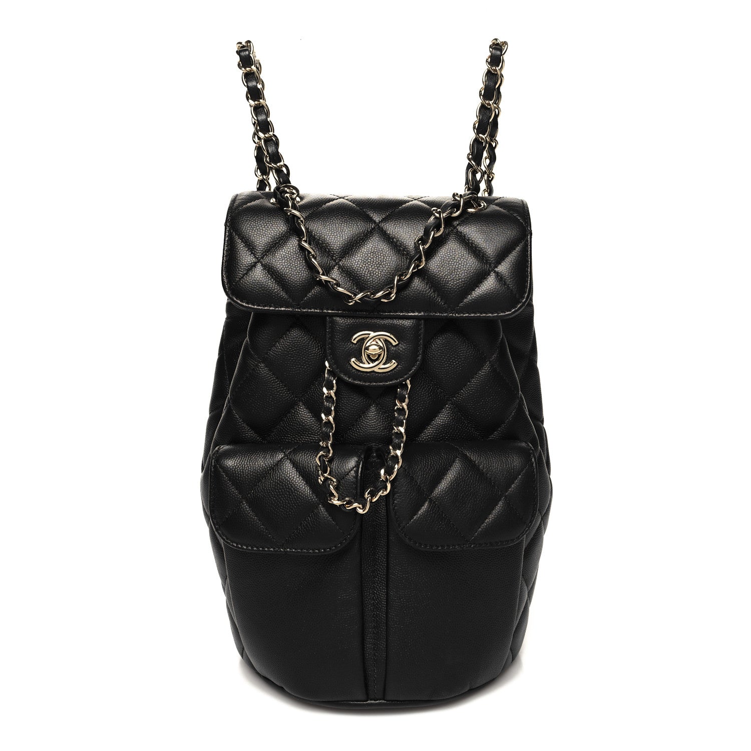 Chanel Caviar Quilted Pockets Backpack Black 1 of 10
