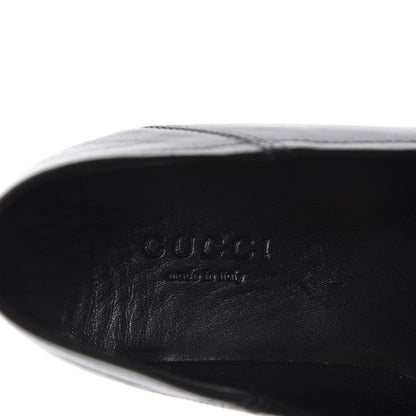 Gucci Lambskin Womens Brixton Horsebit Loafers 35.5 Black 7 of 10