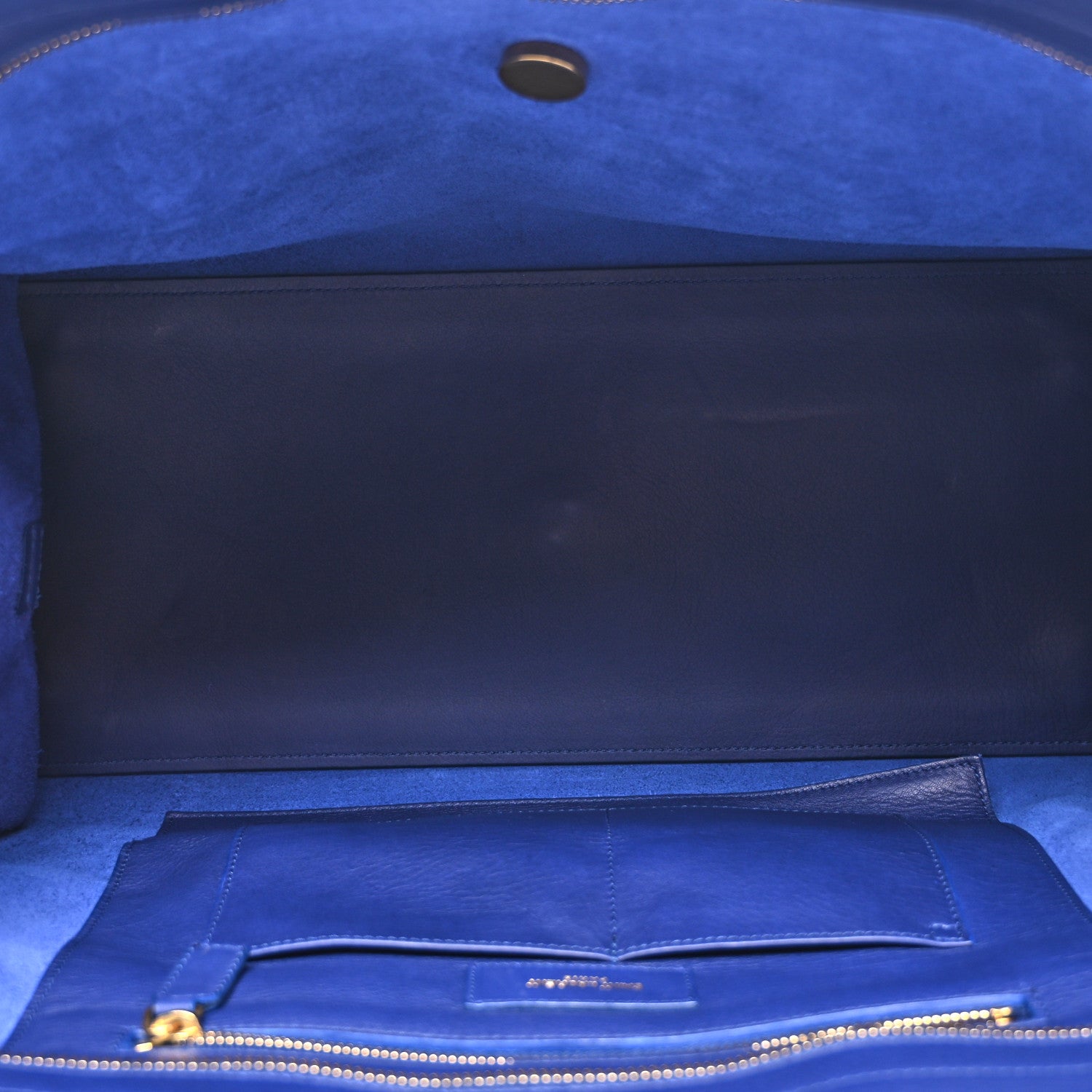 Saint Laurent Calfskin Small Classic Y Cabas Navy 5 of 19