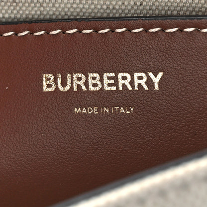 Burberry Canvas Horseferry Print Note Crossbody Bag Natural Tan 6 of 9