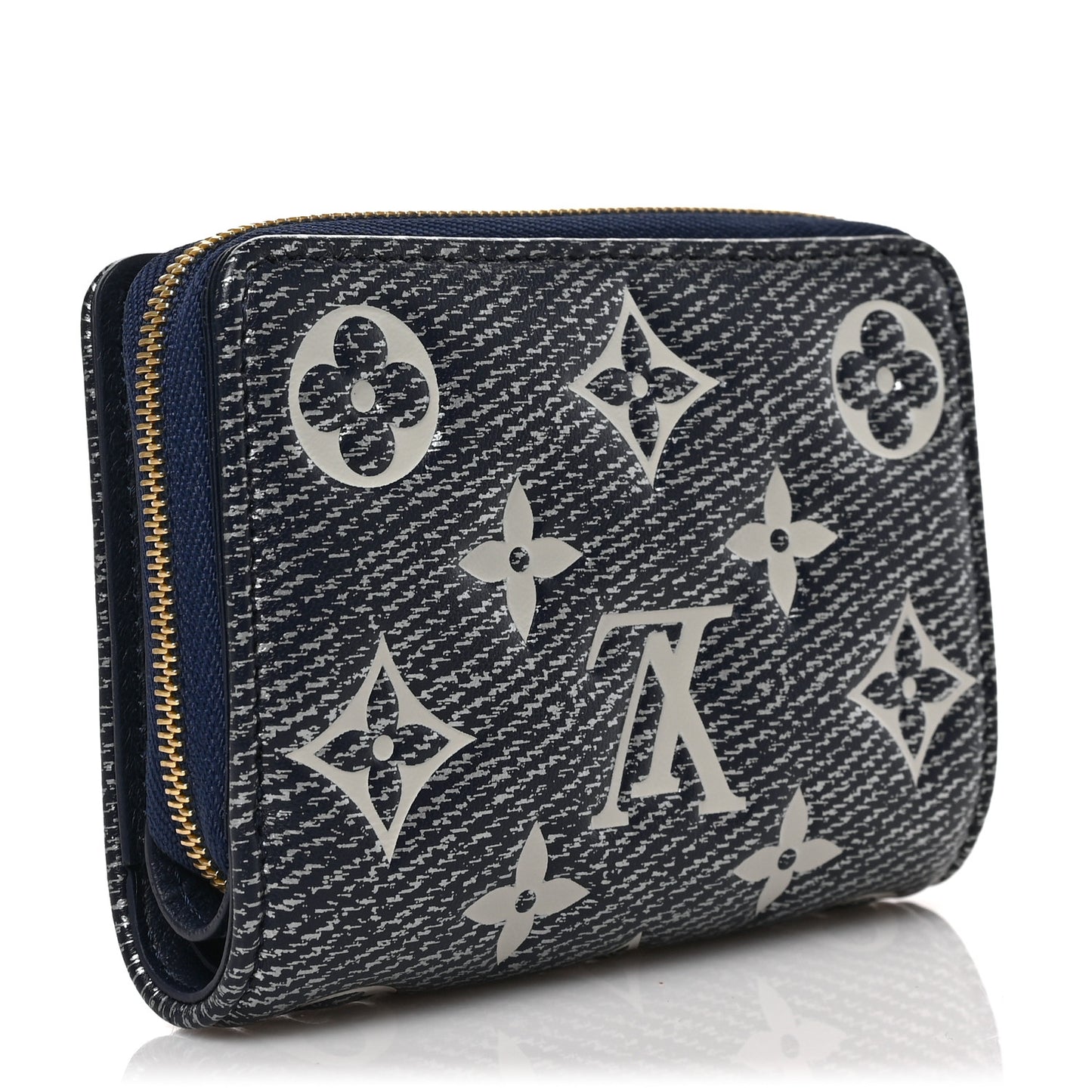 Hollographic Monoglam Lou Wallet Blue