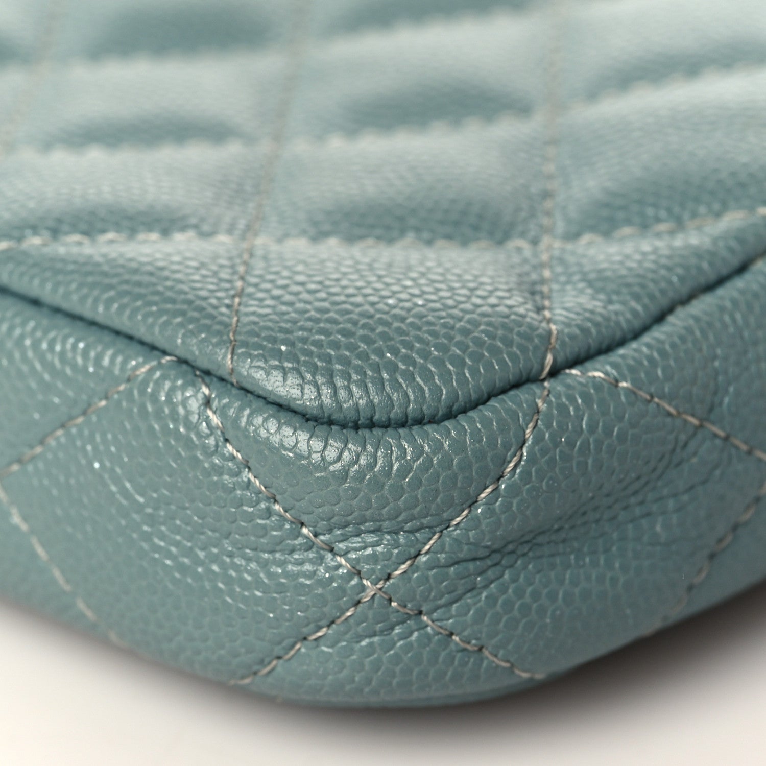 Chanel Caviar Quilted Small Clutch With Chain Light Blue 11 of 11