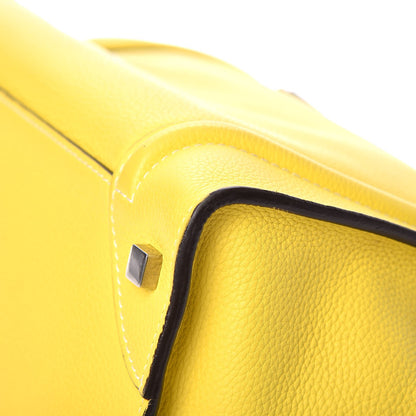 Celine Drummed Calfskin Mini Luggage Citron 24 of 26