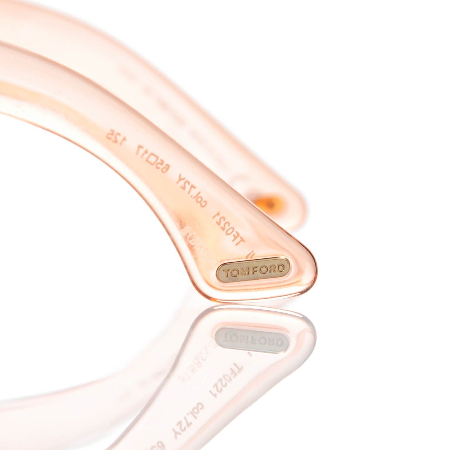 Ali Oversized Round Sunglasses TF0221 Peach Pink