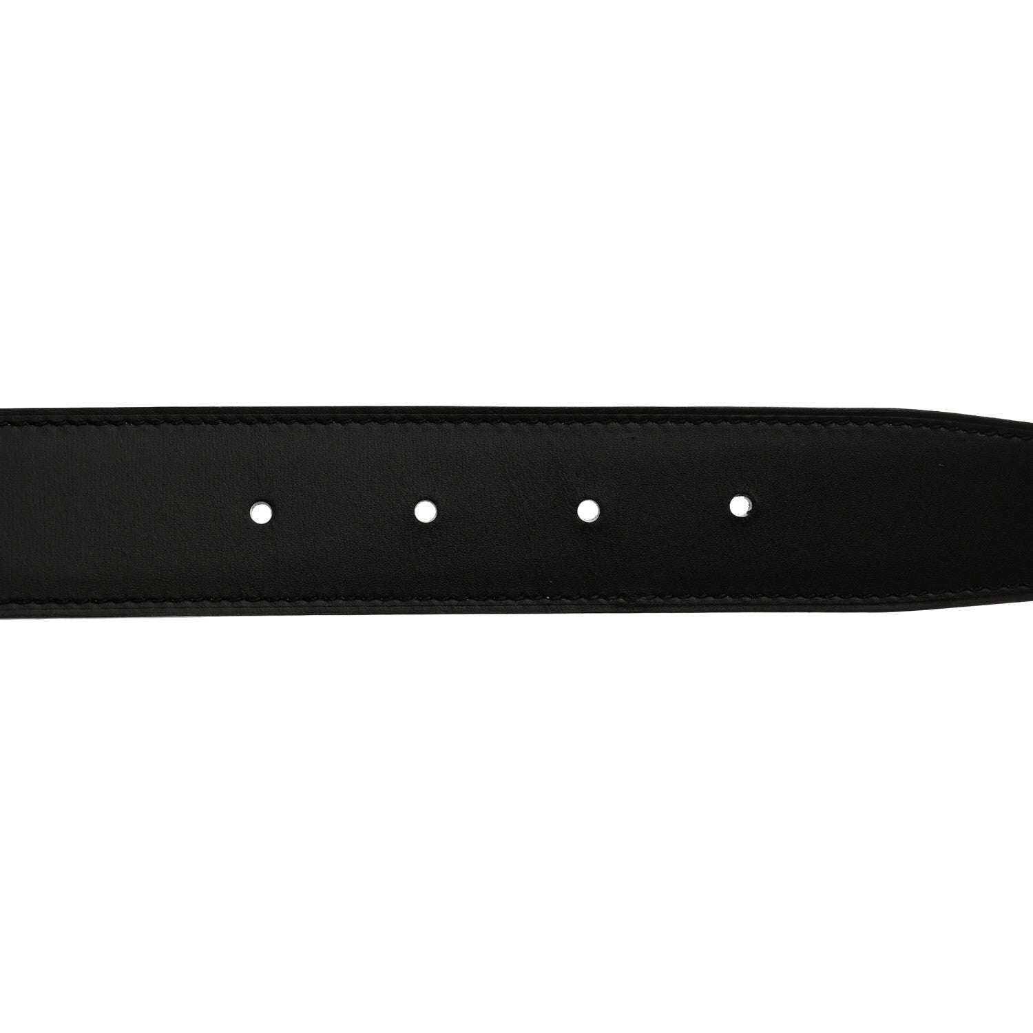 Hermes Box Togo 32mm H Belt 85 34 Black Chocolate 3 of 6