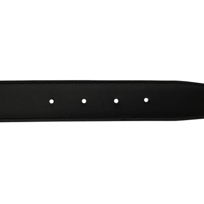 Hermes Box Togo 32mm H Belt 85 34 Black Chocolate 3 of 6