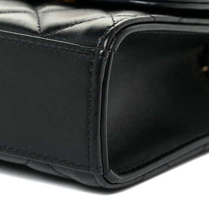 Chanel Lambskin Quilted Mini Trendy CC Chain Wallet Black 11 of 12