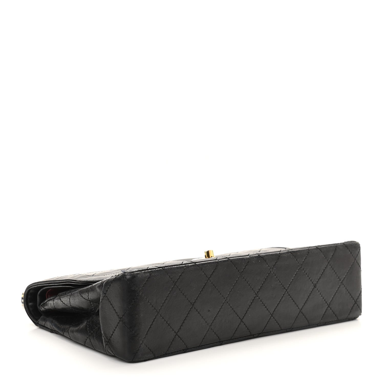 Chanel Lambskin Quilted Medium Double Flap Bag Black 4 of 11