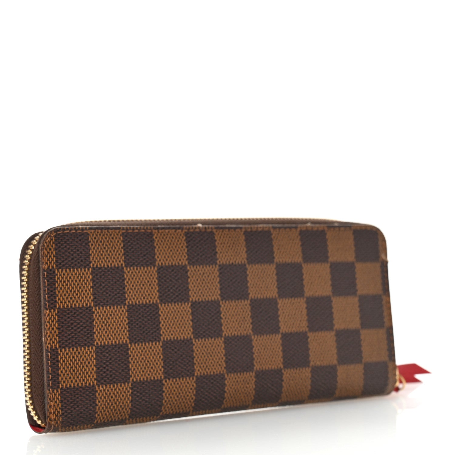 Louis Vuitton Damier Ebene Clemence Wallet Cherry 3 of 10