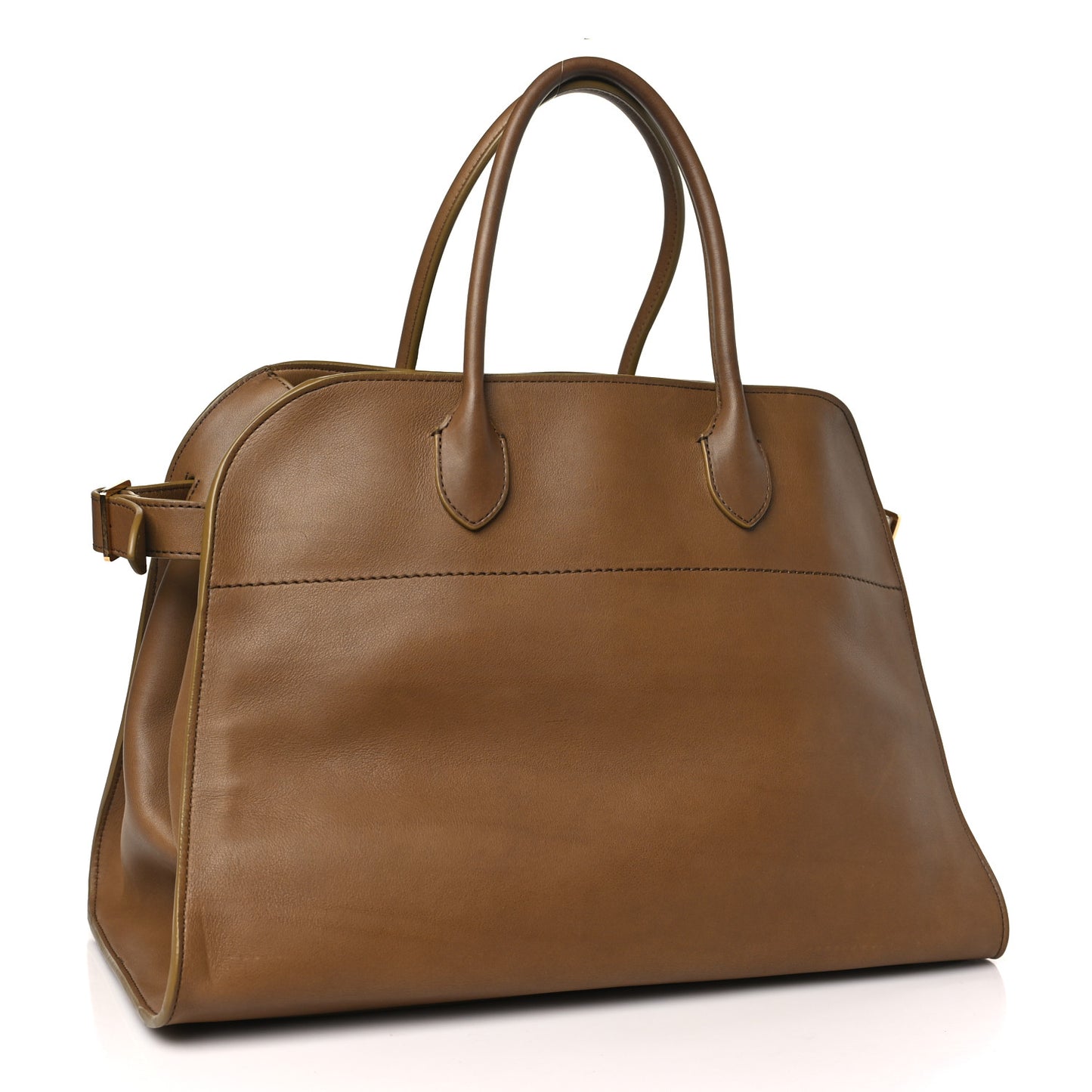 Polished Saddle Calfskin Soft Margaux 15 Muschio