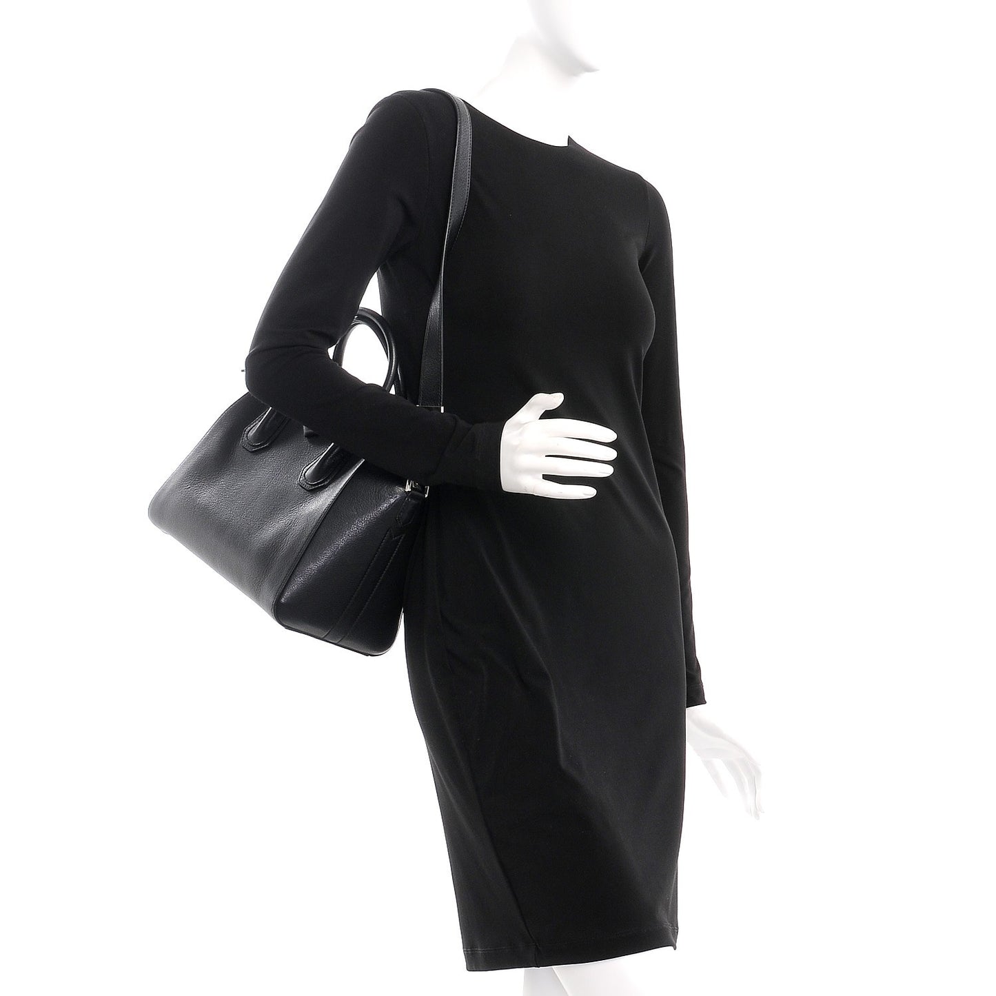 Sugar Goatskin Small Antigona Black