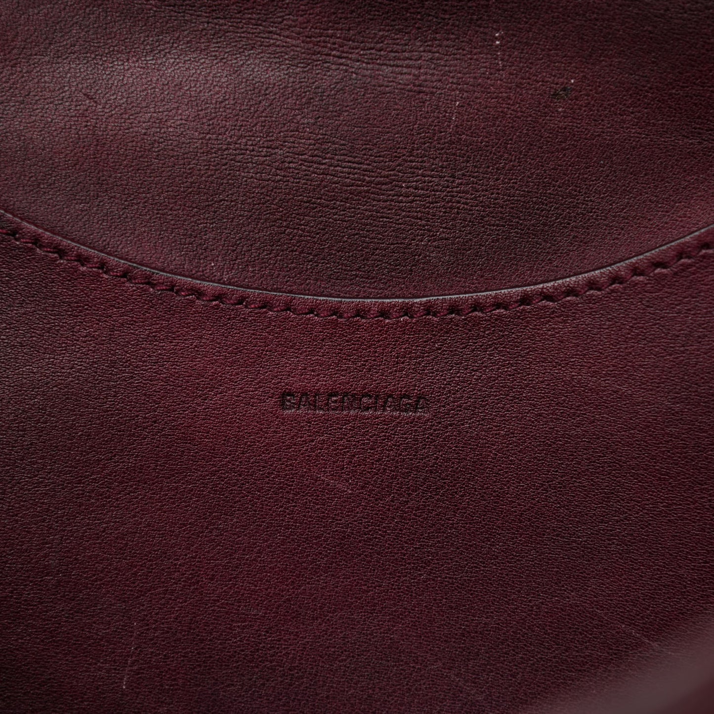 Used Calfskin Rust Hardware Neo Classic City Burgundy