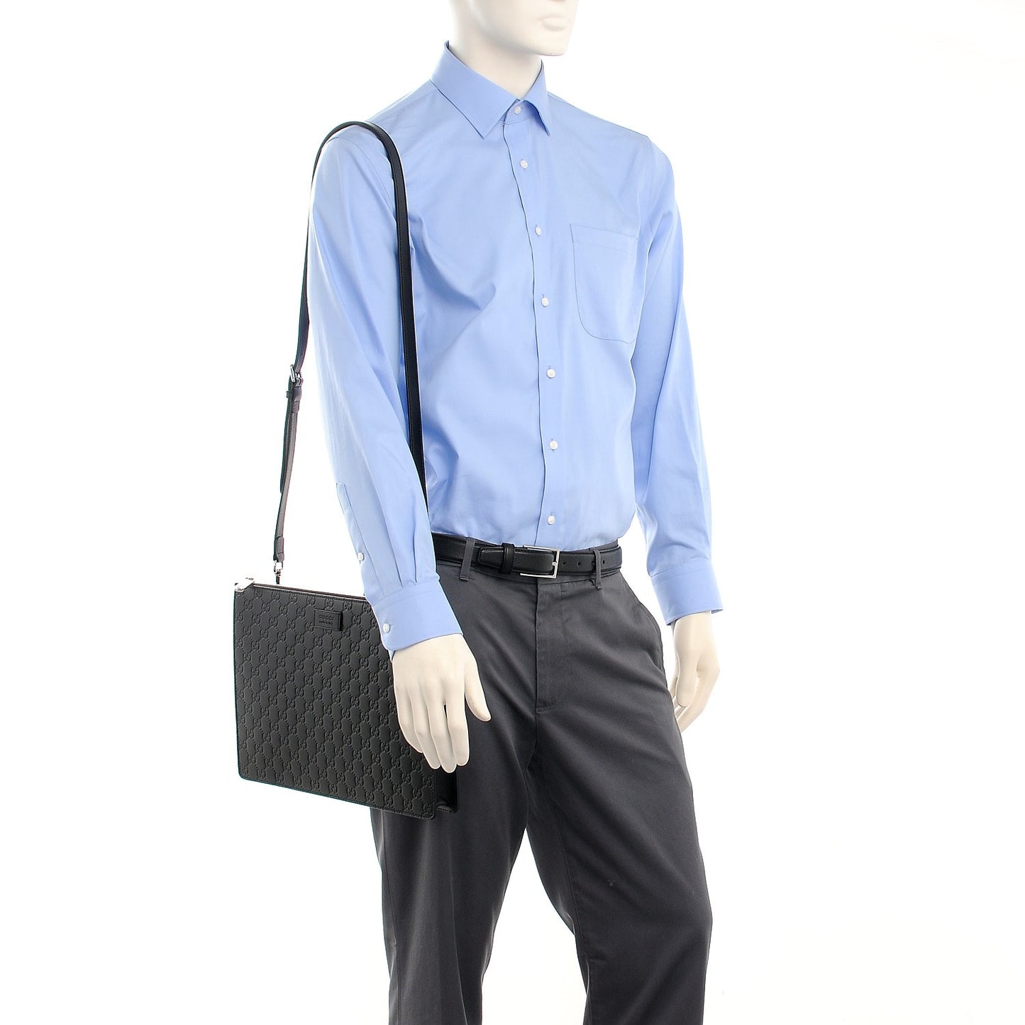 Guccissima Signature Messenger Bag Black