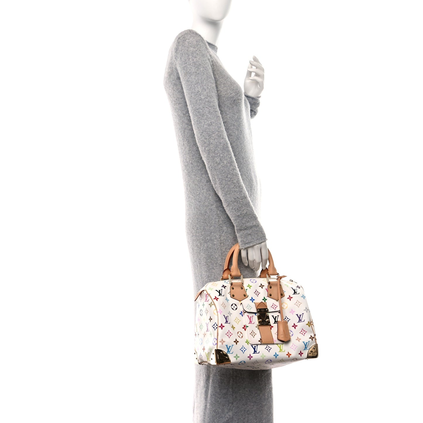 Monogram Multicolor Speedy 30 White