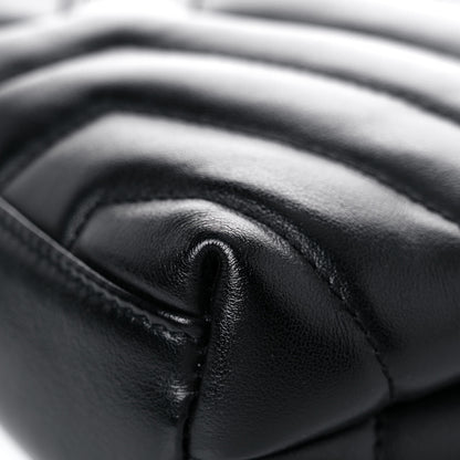 Saint Laurent Calfskin Y Quilted Monogram Toy Loulou Crossbody Bag Black 12 of 12