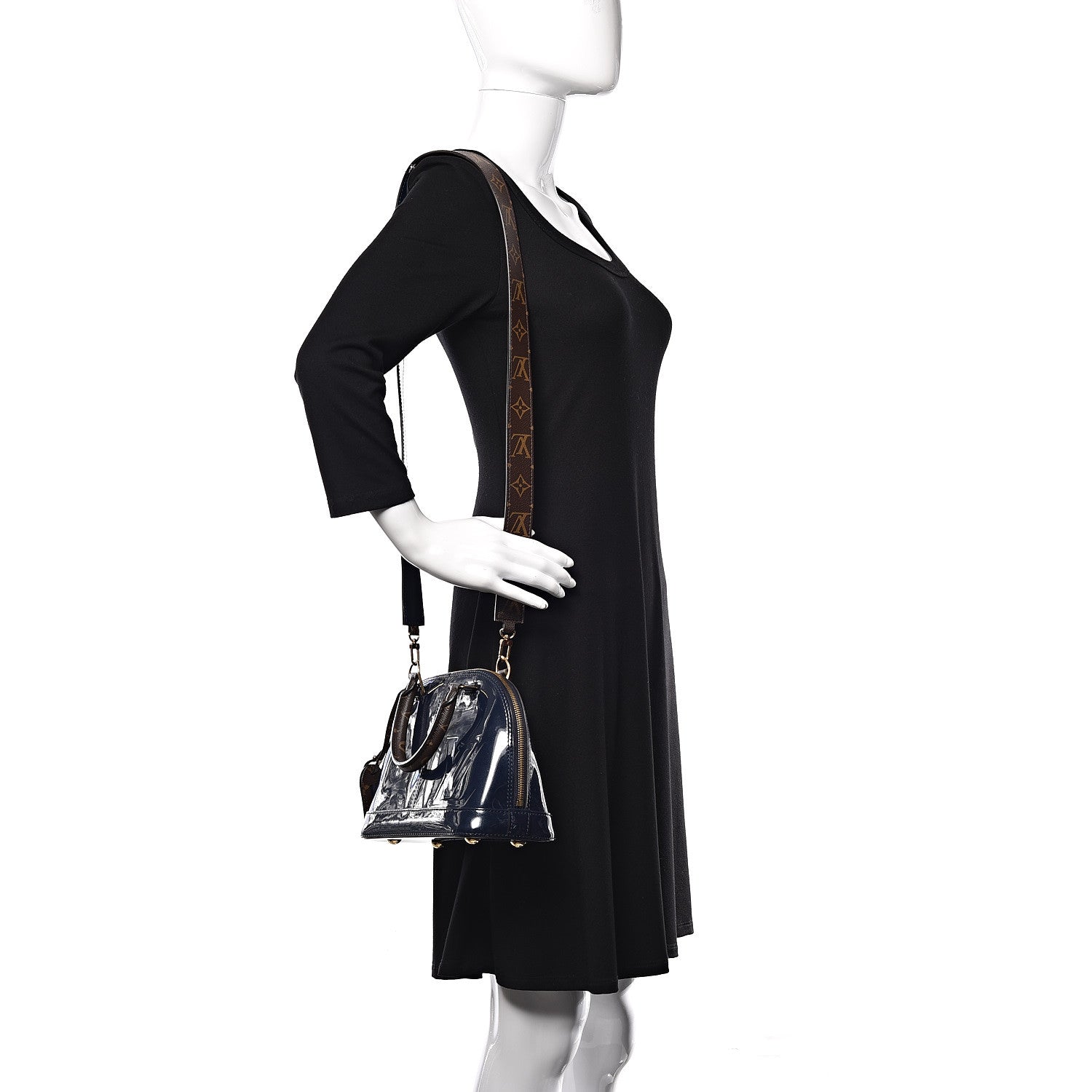 Louis Vuitton Patent Monogram Alma BB Marine 2 of 10