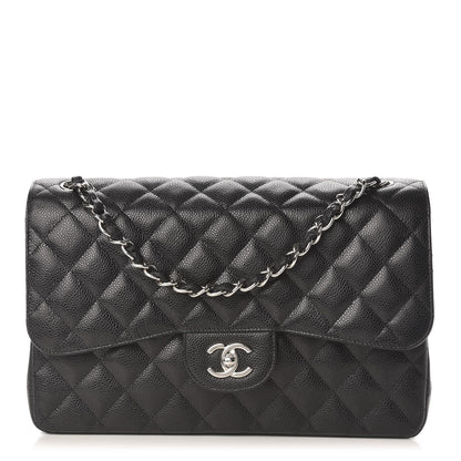 Chanel Caviar Quilted Jumbo Double Flap Black 1 of 11