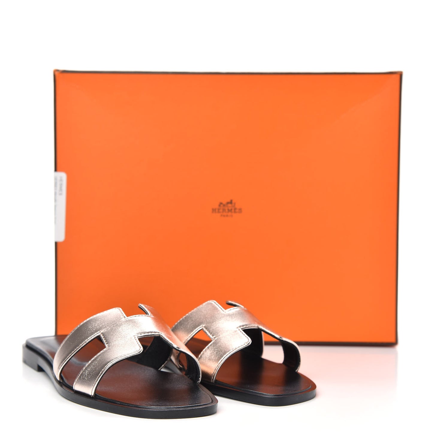 Metallic Nappa Oran Sandals 36.5 Or Vieilli