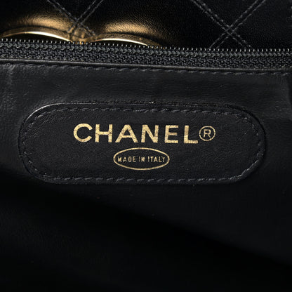 Chanel Calfskin Stitched XL Weekender Black 6 of 14