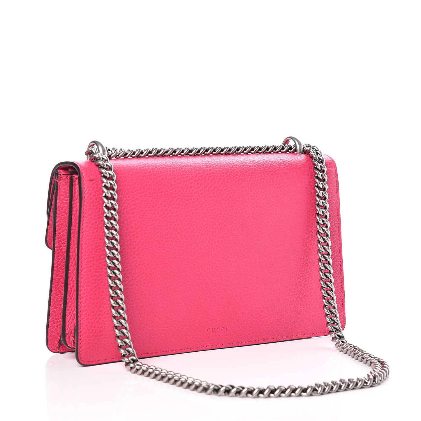 Pebbled Calfskin Embellished Guccify Small Dionysus Shoulder Bag Rosa