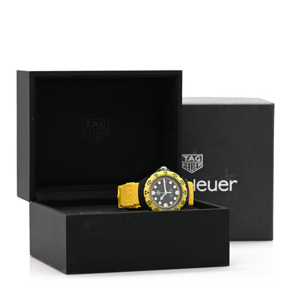 Tag Heuer DLC Stainless Steel Rubber 38mm Formula 1 Solargraph Quartz Watch Black WBY1117 5 of 5