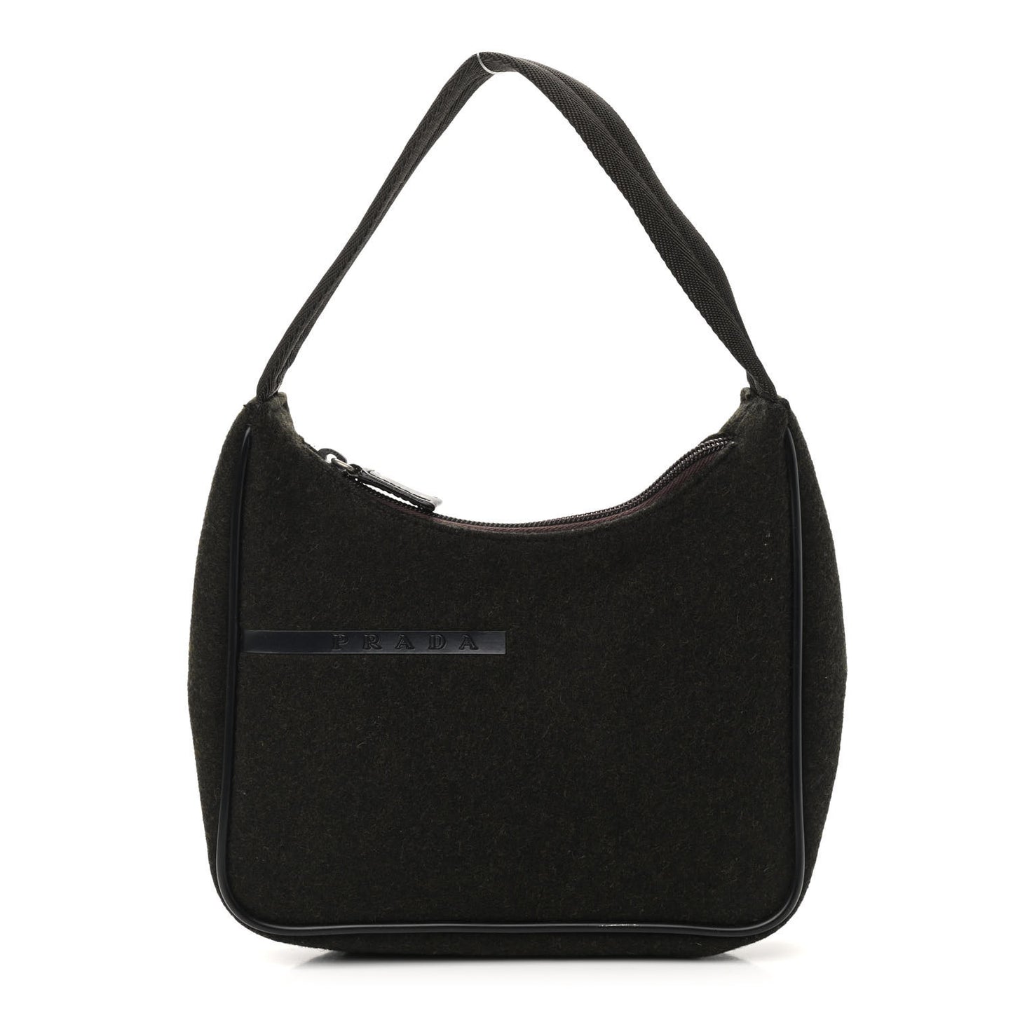 Wool Sport Shoulder Bag Brown