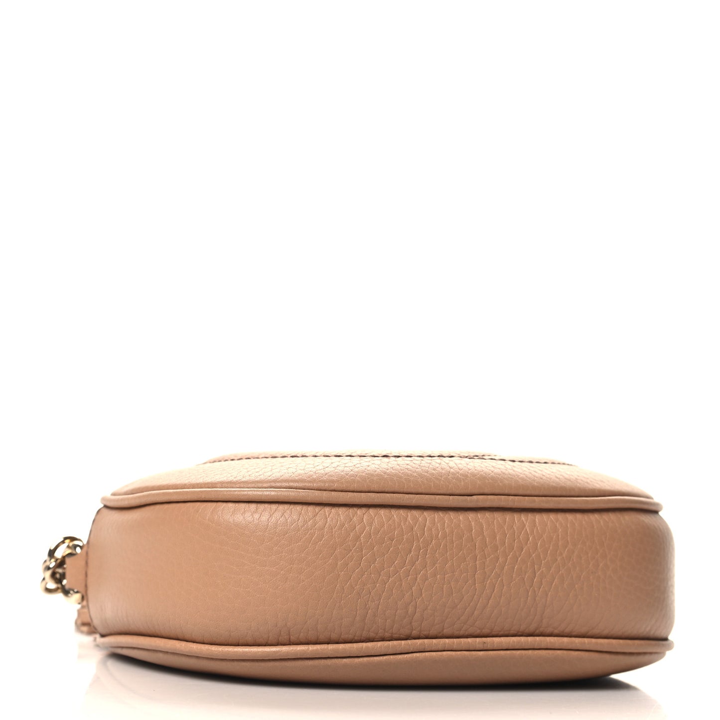 Pebbled Calfskin Mini Soho Chain Bag Camelia