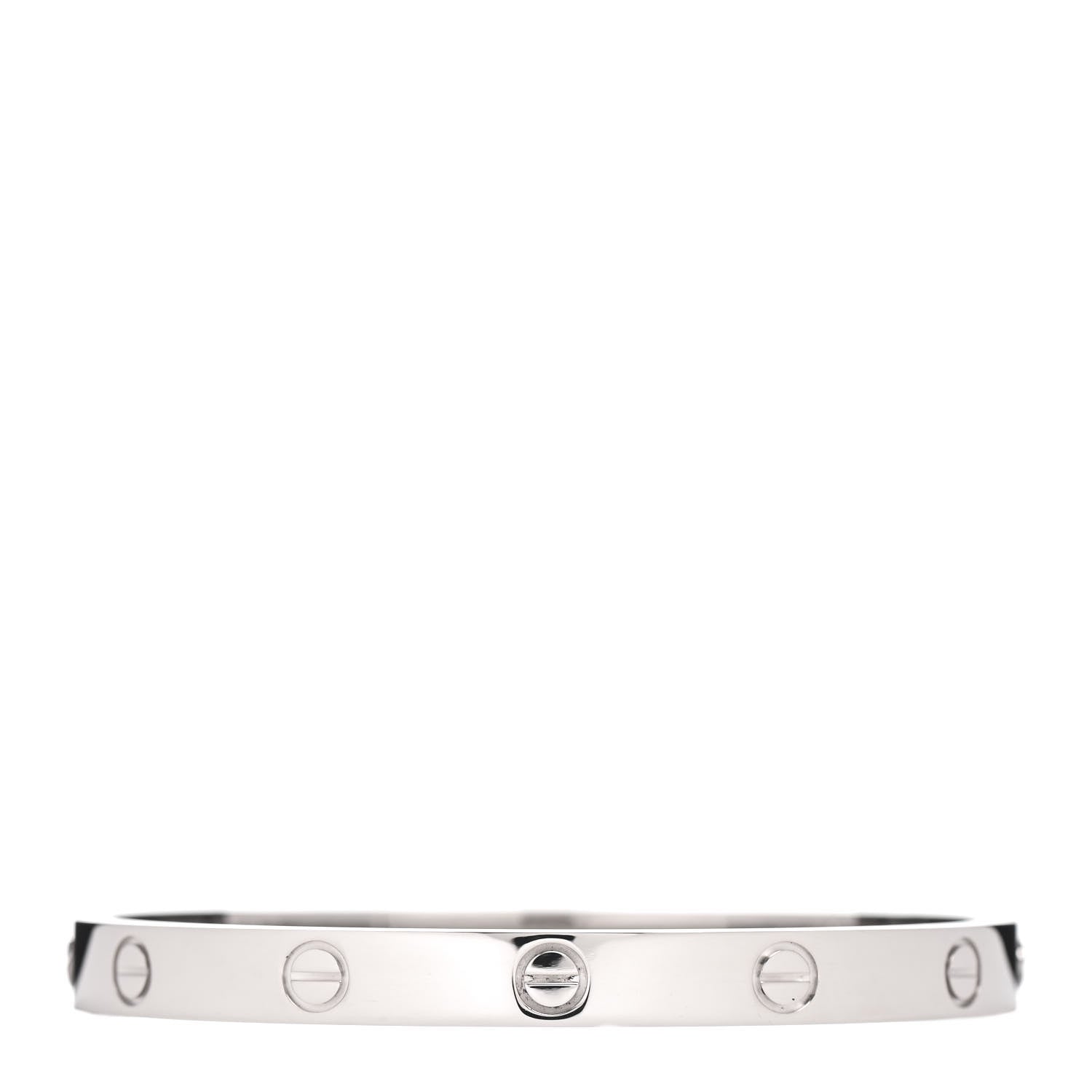Cartier 18K White Gold LOVE Bracelet 17 1 of 6