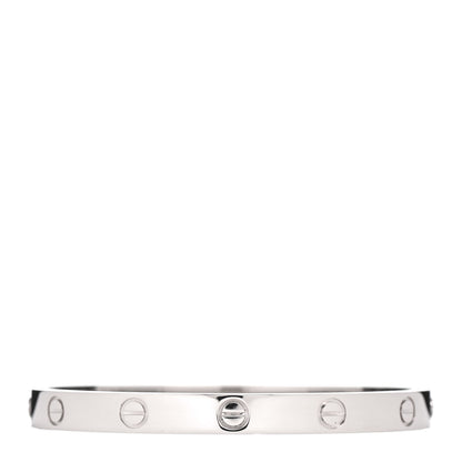 Cartier 18K White Gold LOVE Bracelet 17 1 of 6