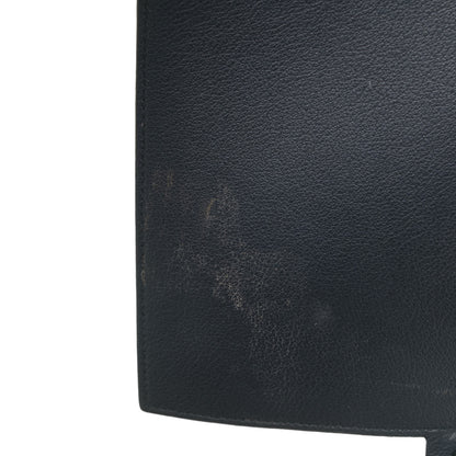 Saint Laurent Calfskin Large Shopping Tote Navy Blue 26 of 27