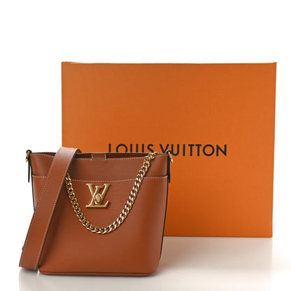 Louis Vuitton Calfskin Lock and Walk Bucket Cognac 9 of 9