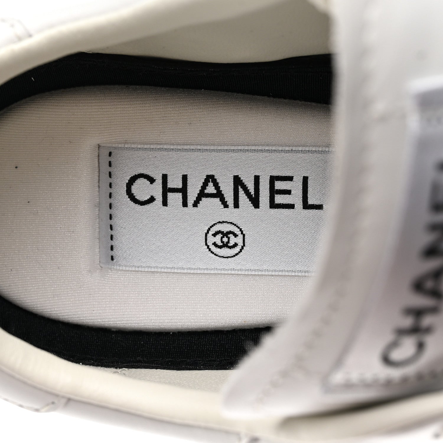 Chanel Calfskin CC Womens Sneakers 39 White 7 of 9