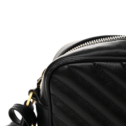 Saint Laurent Calfskin Matelasse Monogram Lou Camera Bag Black 12 of 14