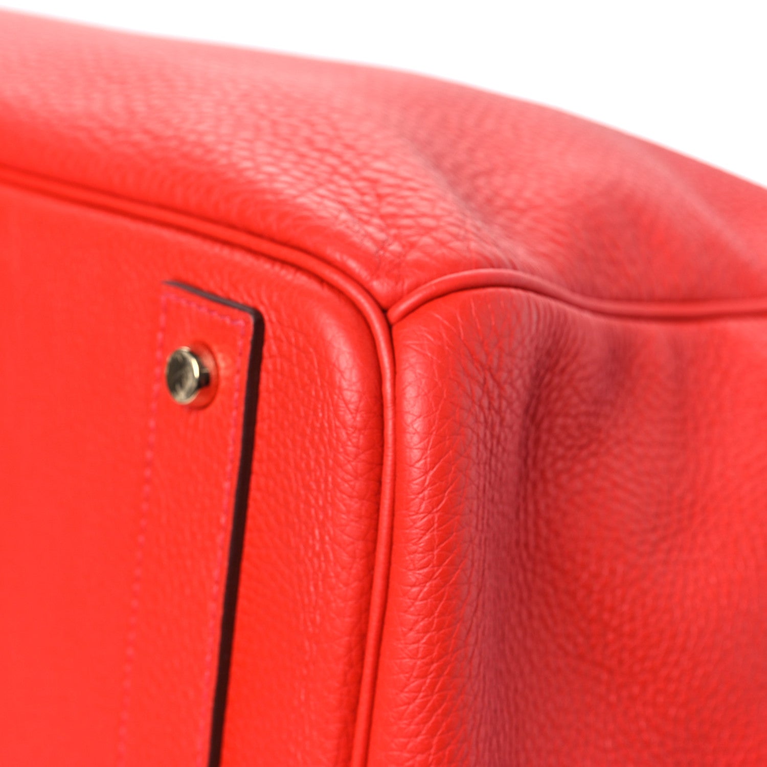 Hermes Togo HAC Birkin 40  Rouge Casaque 9 of 11