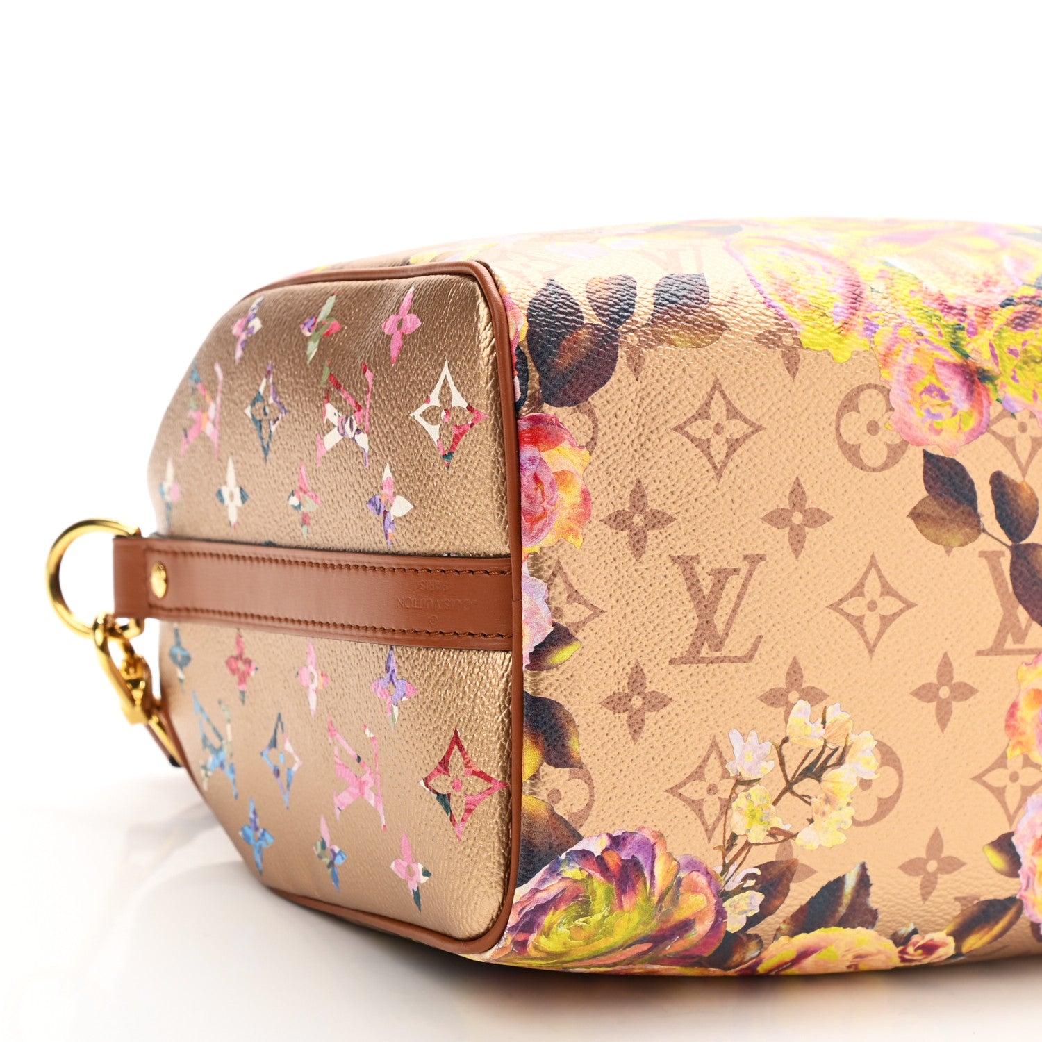 Louis Vuitton Metallic Monogram LV Garden Speedy Bandouliere 25 Gold 9 of 10
