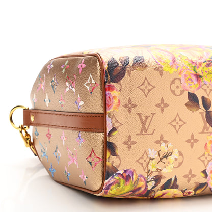 Louis Vuitton Metallic Monogram LV Garden Speedy Bandouliere 25 Gold 9 of 10