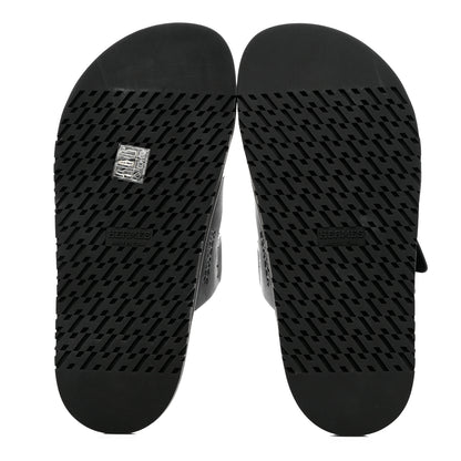 Hermes Calfskin Womens Chypre Sandals 37 Black 5 of 9